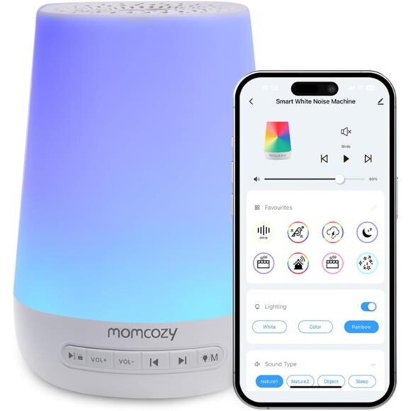 Baby Sound Machine, Momcozy White Noise Machine for Baby Sleeping with Night - Picture 1 of 7